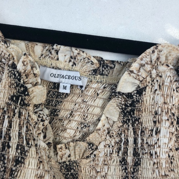 Olivaceous snake print elastic fitted Sz medium - Picture 3 of 4